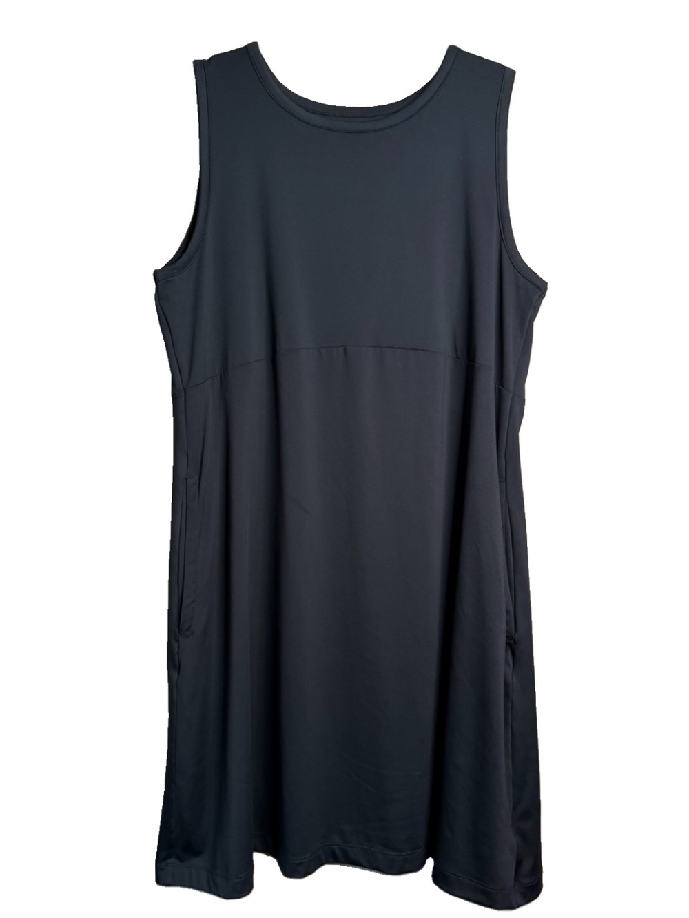 Columbia Women's PFG Freezer Tank Dress Black Size XL Pockets K6